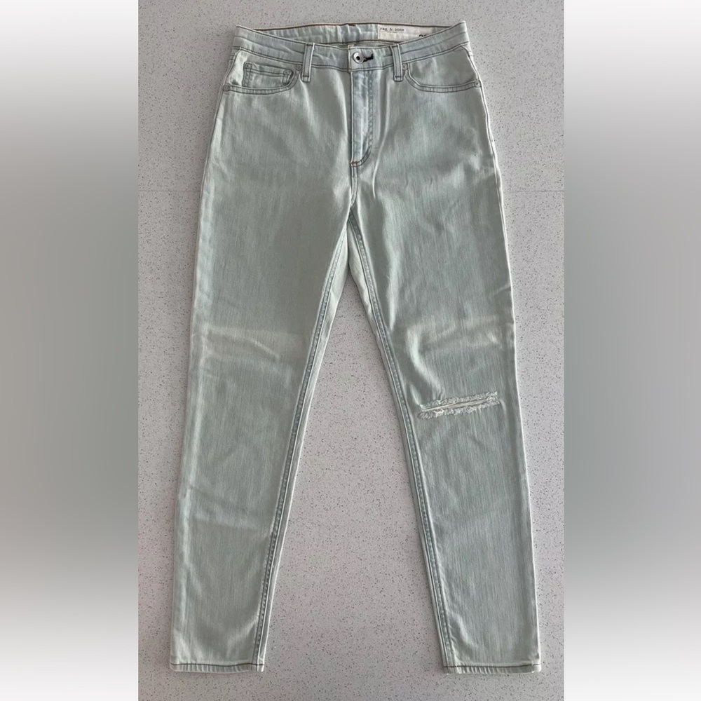 BNWT RAG & BONE LIGHT WASH MID-RISE ANKLE SKINNY LADIES JEANS, Size 26